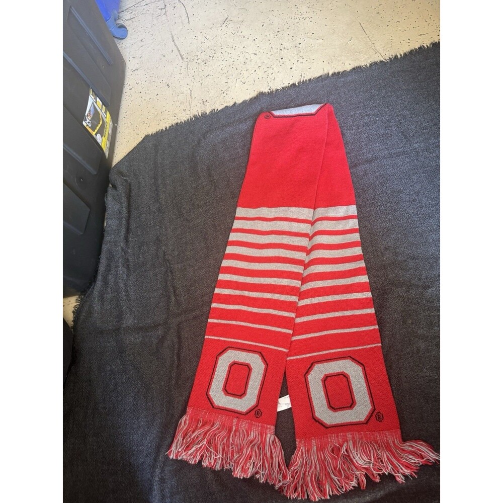 Ohio State Buckeyes OSU  Scarf Red - Picture 3 of 6